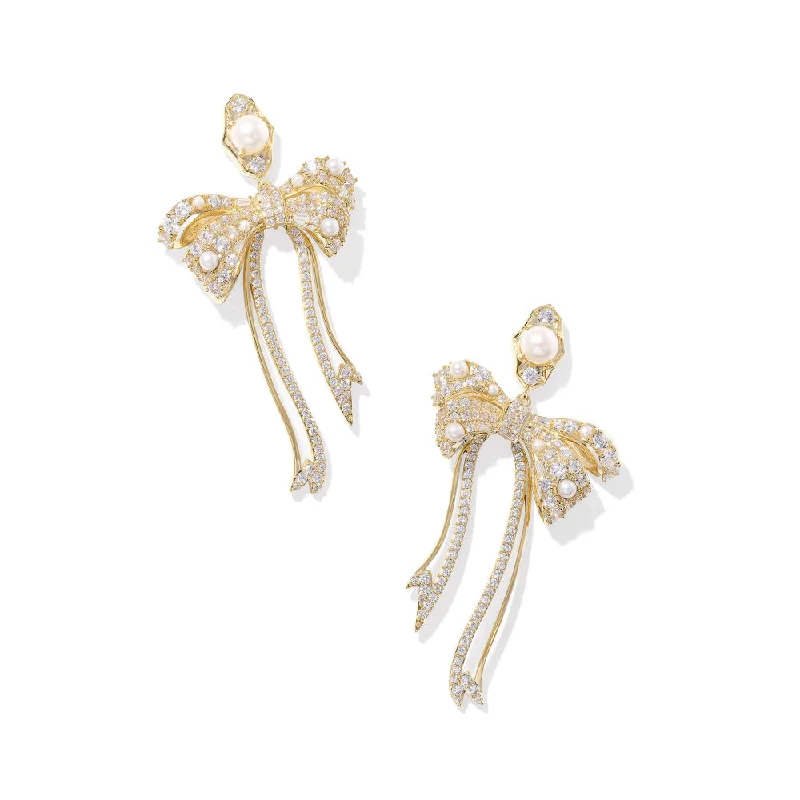 Drop Earrings with Star Motifs -Kendra Scott Krista Bow Statement Earrings