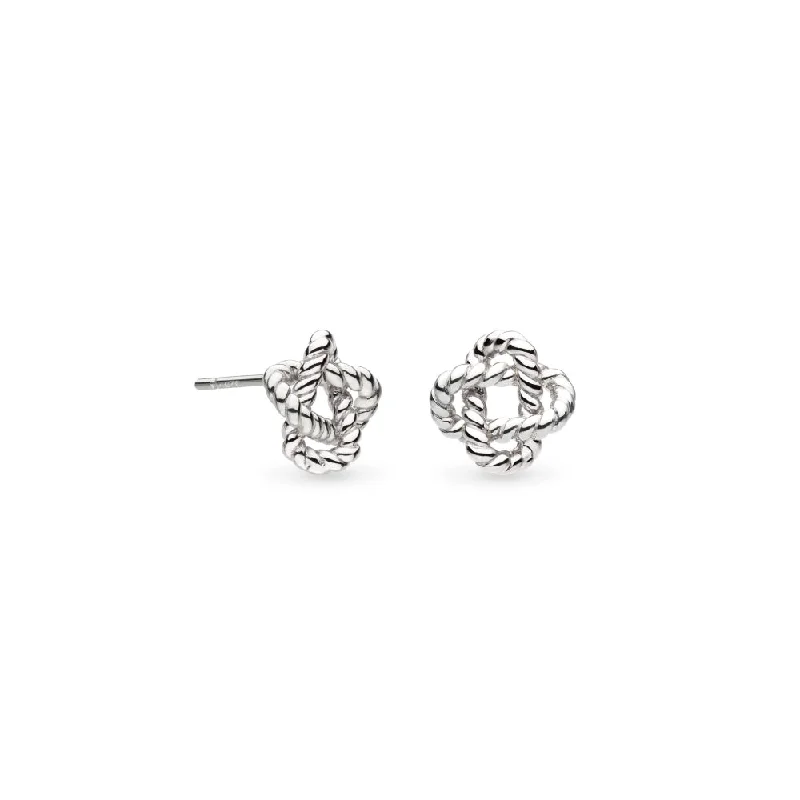 Heart Shaped Drop Earrings for Love -Kit Heath Marina Rope Knot Stud Earrings