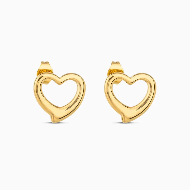 Drop Earrings for Yoga Session -Lux Heart Earrings