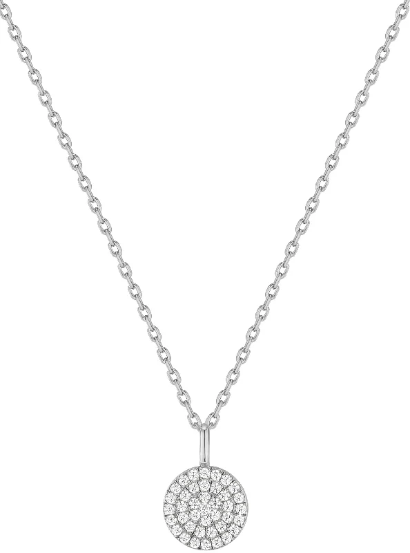 Best necklaces and pendants with sterling silver for an affordable yet stylish choice-Glam Disc Pendant Necklace