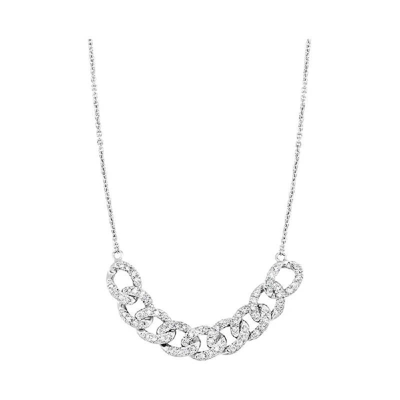 Best necklaces and pendants with butterfly pendants for a delicate, light style-10KT WHITE GOLD DIAMOND (5/8CTW) NECKLACE