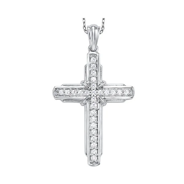 Best necklaces and pendants with intertwined designs for a symbol of unity-14KT WHITE GOLD DIAMOND (1/4CTW) PENDANT