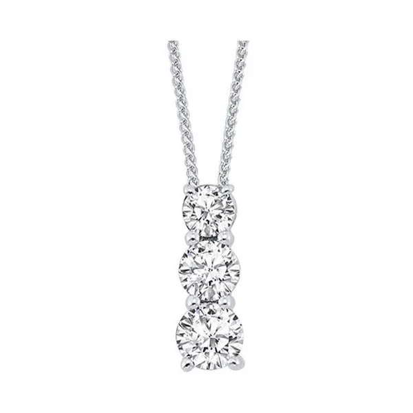 Best necklaces and pendants with oval pendants for a classic, elegant shape-SILVER DIAMOND (1/4CTW) PENDANT