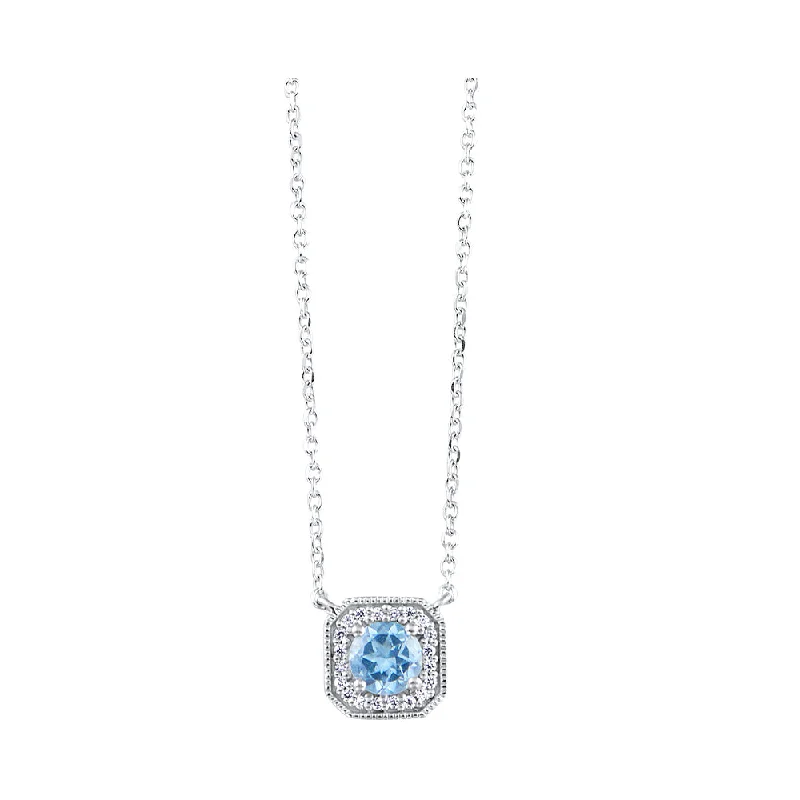 Necklaces and pendants with personalized charms for a custom piece of jewelry-10Kt White Gold Diamond 1/20Ctw Pendant