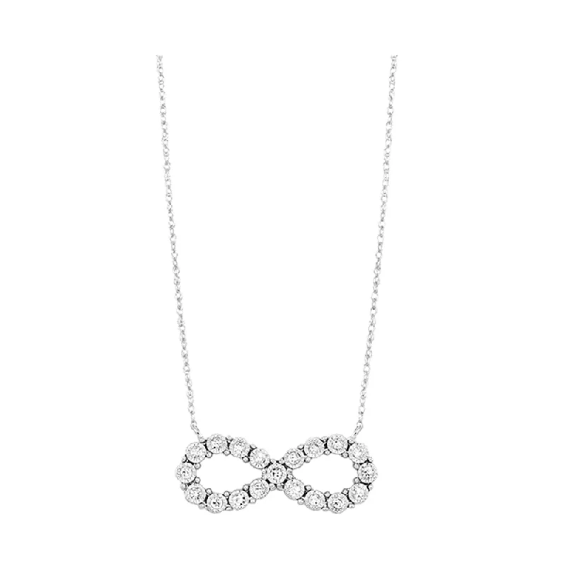 Best necklaces and pendants with cross pendants for a spiritual, meaningful symbol-14KT WHITE GOLD DIAMOND (1/6CTW) NECKLACE