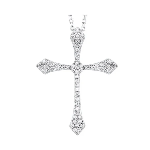 Stylish necklaces and pendants with diamonds for a glamorous and elegant look-14KT WHITE GOLD DIAMOND (1/3CTW) PENDANT