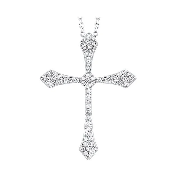 Elegant necklaces and pendants with gold chains for a chic, timeless appearance-14KT WHITE GOLD DIAMOND (1/4CTW) PENDANT