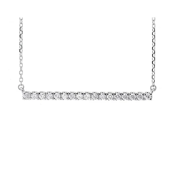 Elegant necklaces and pendants with diamond accents for added sparkle-14KT WHITE GOLD DIAMOND (1/4CTW) PENDANT