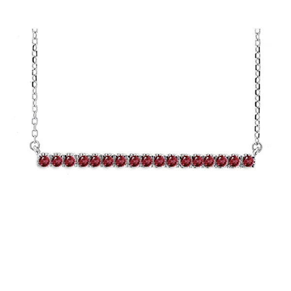 Stunning necklaces and pendants with sapphire gemstones for a luxurious blue hue-14KT WHITE GOLD RUBY (1/3 CTW) PENDANT