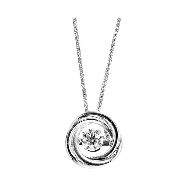 Beautiful necklaces and pendants with butterfly motifs for a whimsical style-14KT WHITE GOLD DIAMOND (1/4CTW) PENDANT