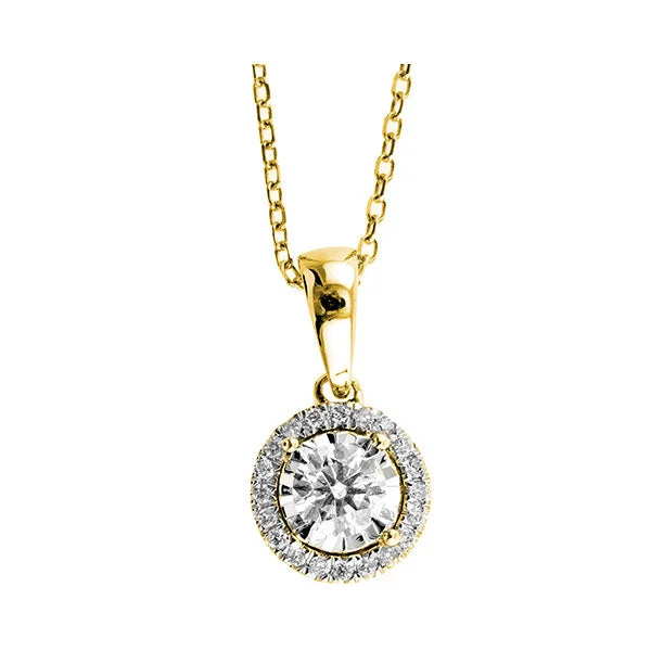 Beautiful necklaces and pendants with moonstone for an ethereal, mystical appearance-14KT YELLOW GOLD DIAMOND (1/4CTW) PENDANT