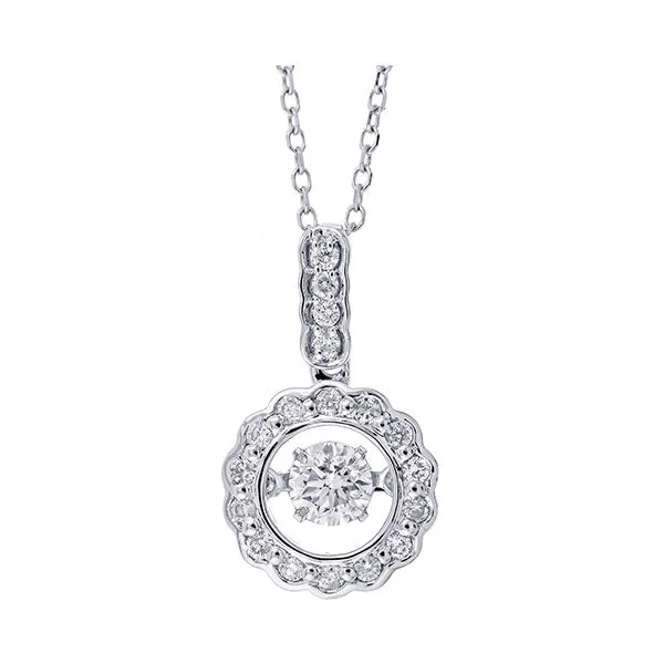 Stunning necklaces and pendants with sapphire gemstones for a luxurious blue hue-14KT WHITE GOLD DIAMOND (1/3CTW) PENDANT