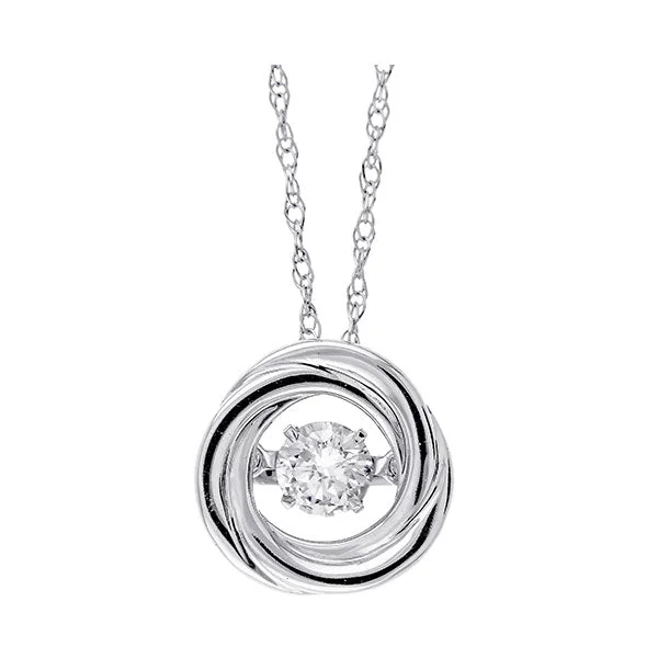 Best necklaces and pendants with emerald gemstones for a rich, sophisticated design-14KT WHITE GOLD DIAMOND (1/6CTW) PENDANT