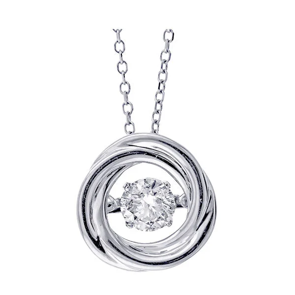 Necklaces and pendants with clear quartz for a pure and radiant look-14KT WHITE GOLD DIAMOND (1/3CTW) PENDANT