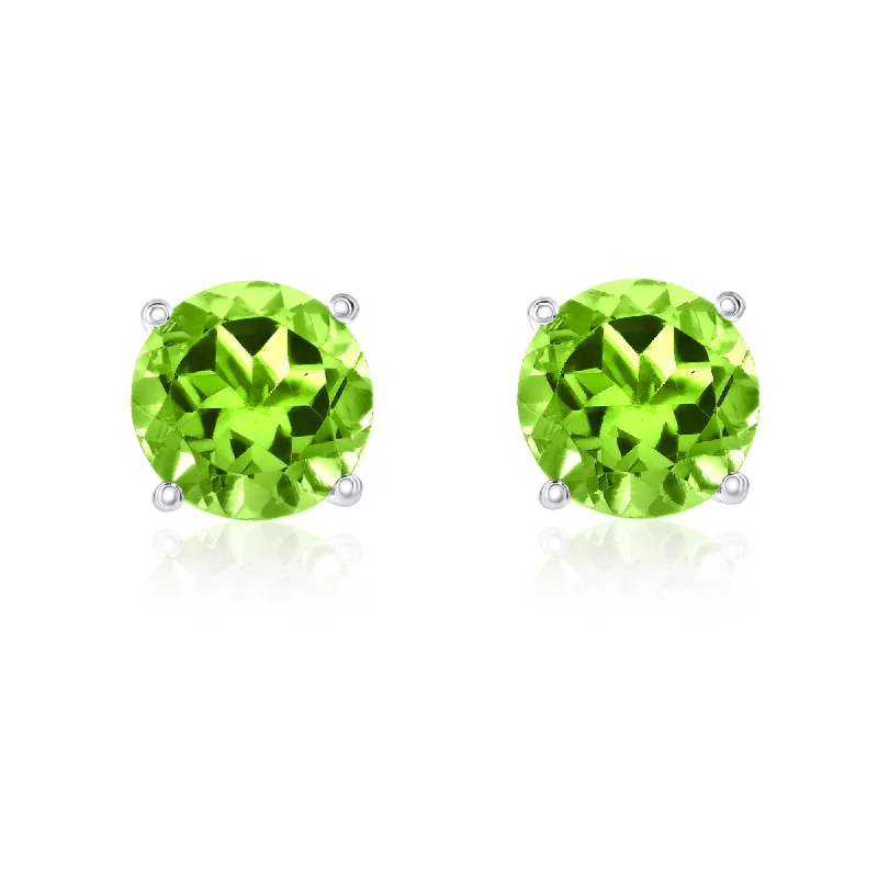 Drop Earrings for Everyday Glamour -Smyth Jewelers 14k Gold Peridot Stud Earrings