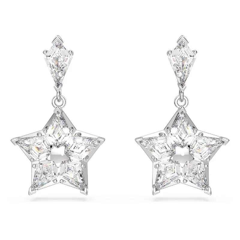 Drop Earrings for Fitness Activities -Swarovski Crystal Stella Star Drop Earrings