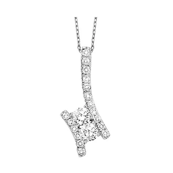 Best necklaces and pendants with minimalist pendants for a sleek, understated look-14KT WHITE GOLD DIAMOND (1/4CTW) PENDANT