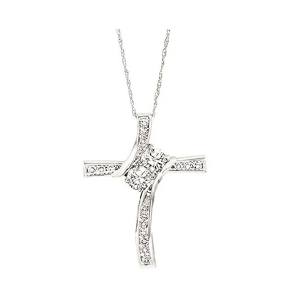 Necklaces and pendants with ocean-inspired designs for a refreshing, beachy feel-14KT WHITE GOLD DIAMOND (1CTW) PENDANT