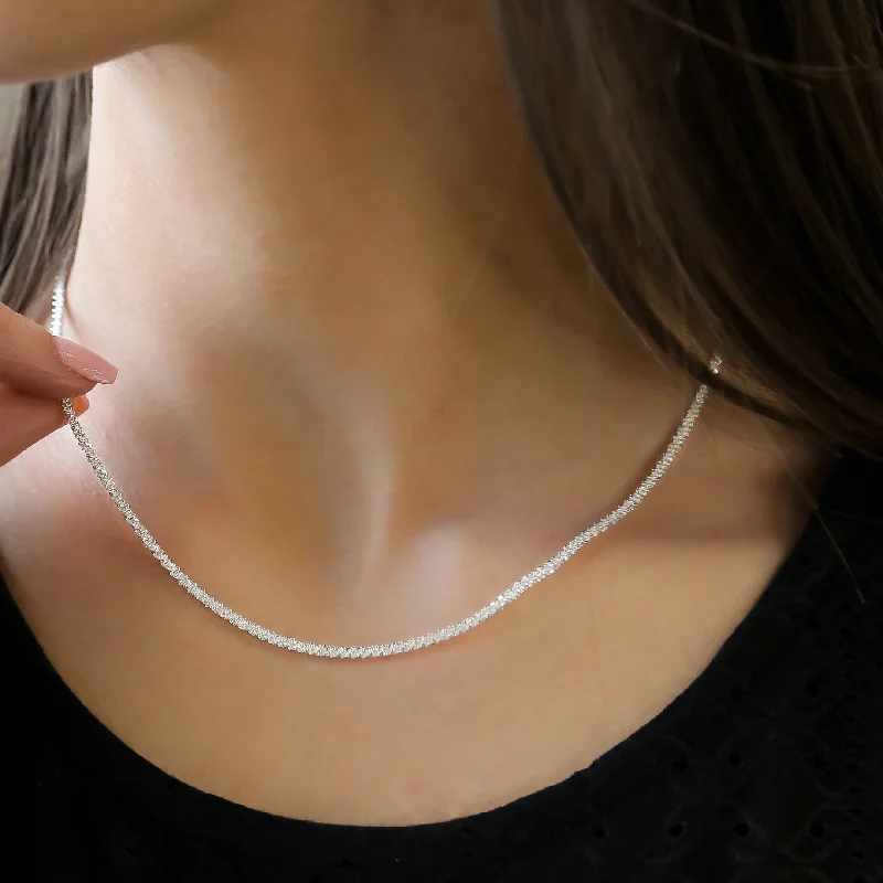 Elegant necklaces and pendants with gold chains for a chic, timeless appearance-WATERFALL | 925 Sterling Silver Chain Necklace